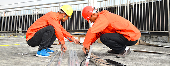 施工团队及现场施工团队